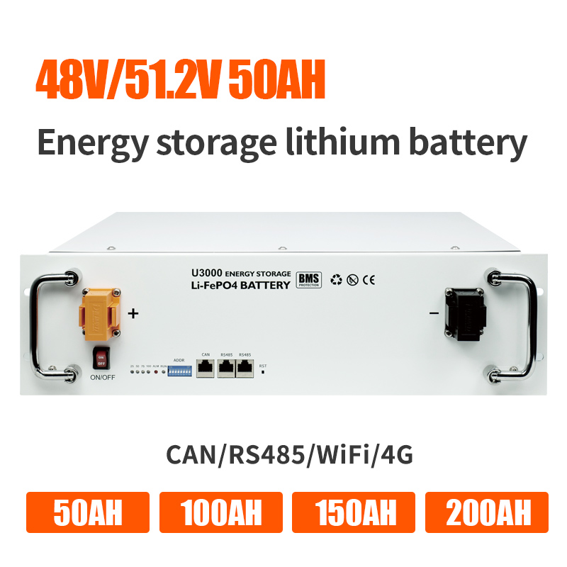 2,4kwh baterija za shranjevanje energije litij-železov fosfat 50Ah 48V